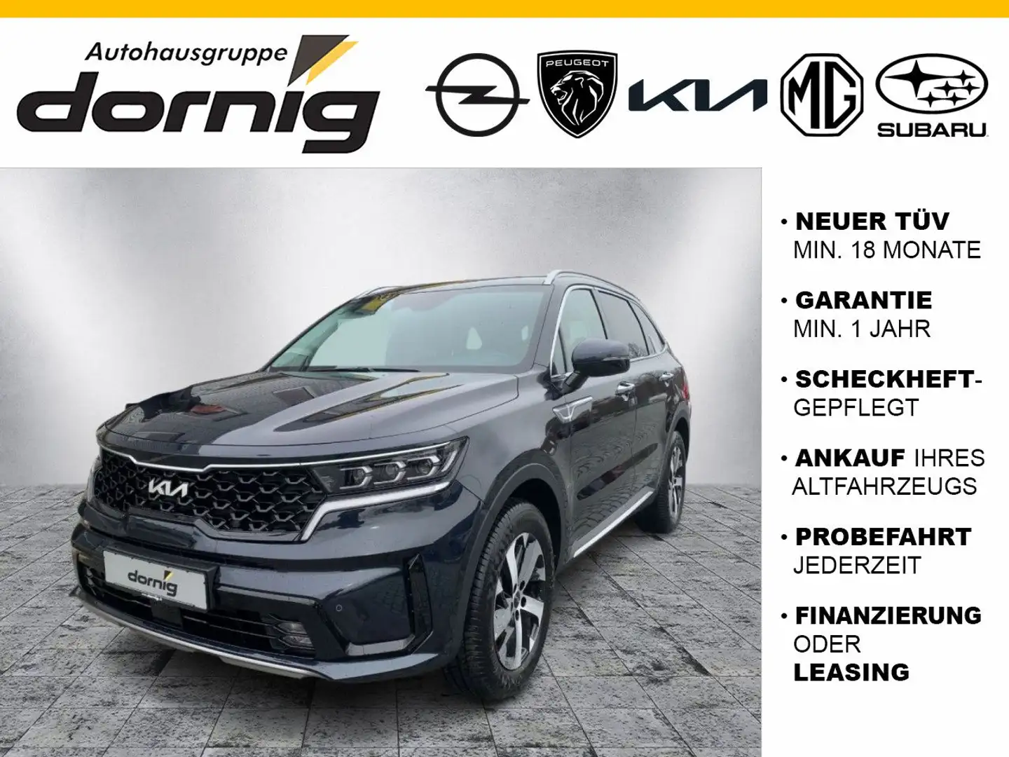Kia Sorento CRDI 4WD AT 7-Sitzer, AHK,Navi Blau - 1