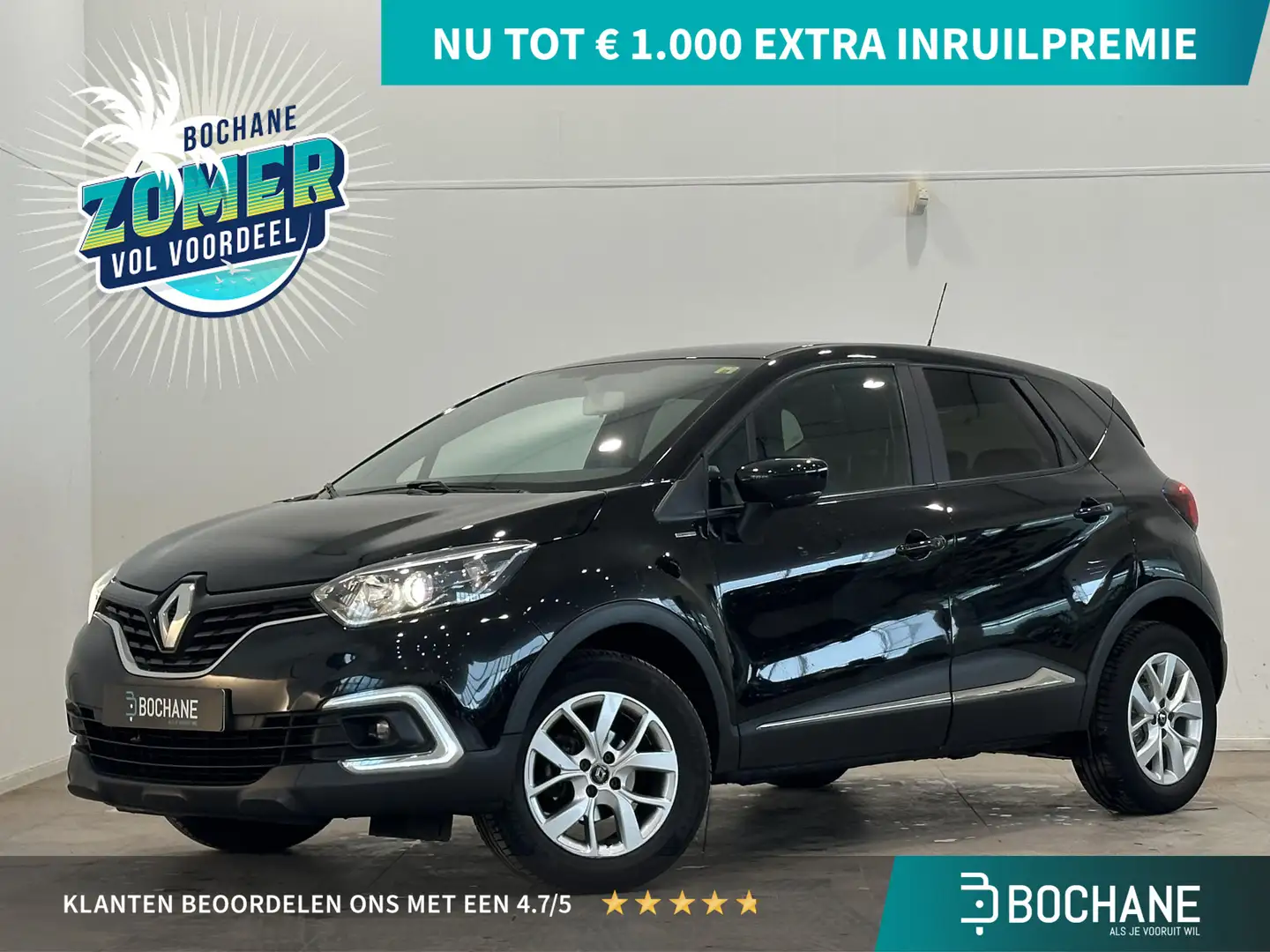 Renault Captur 0.9 TCe 90 Limited | Airco | Navigatie | Cruise Co Schwarz - 1