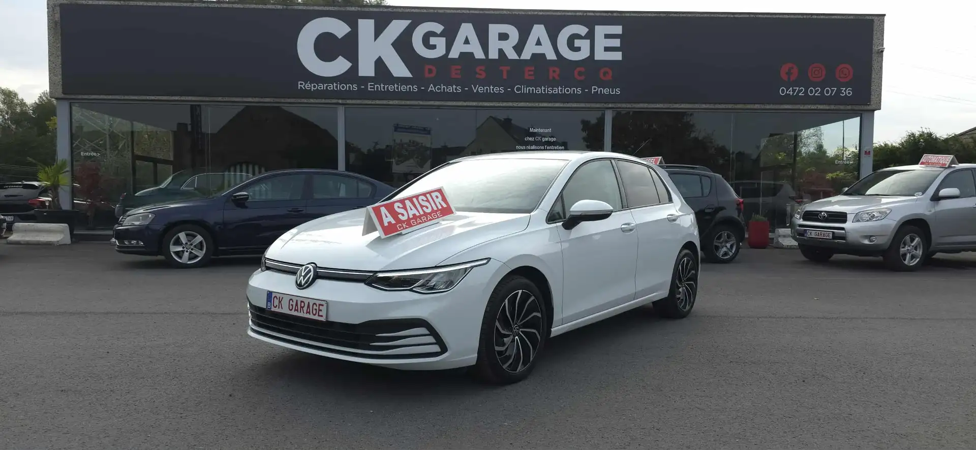 Volkswagen Golf 1.0 TSI  pret a immatriculé 62000km Blanc - 1
