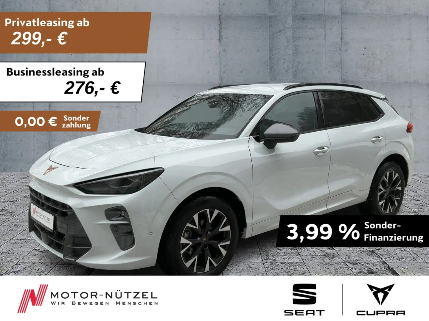 CUPRA Terramar 1.5eTSI DSG LED+NAV+APP+ACC+SHZ+RFK+NSW Weiß - 1