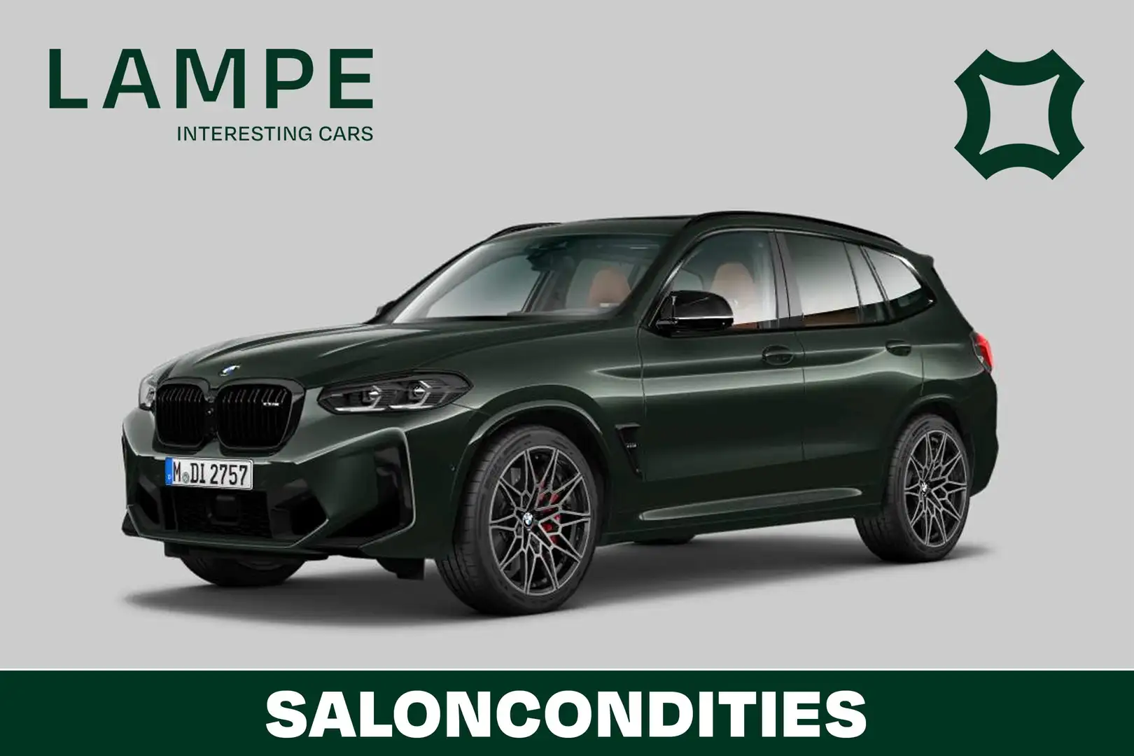 BMW X3 M Competition MalachiteGreen Pano Trekh HarmanKardon Vert - 1