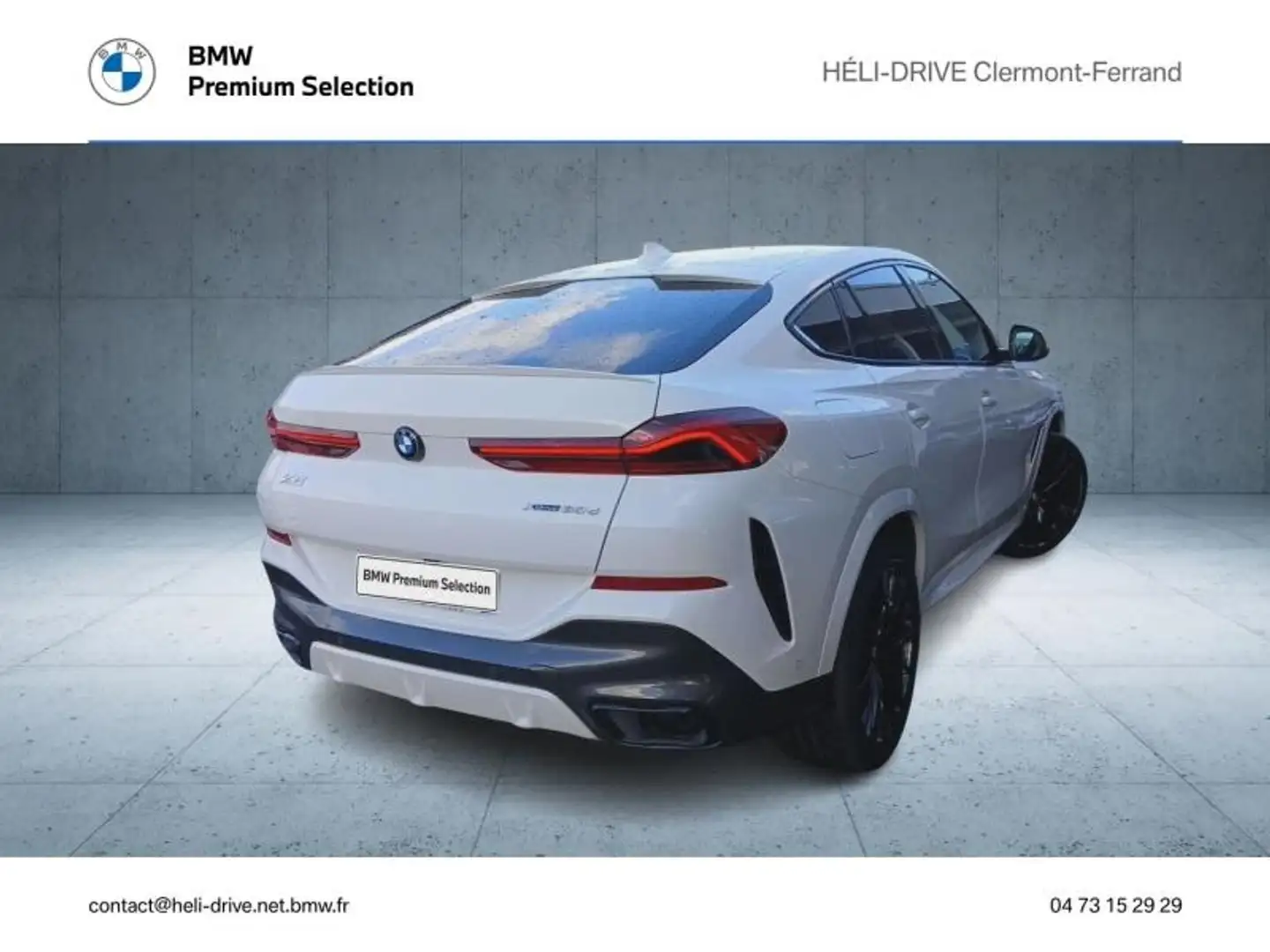 BMW X6 xDrive 30dA 286ch M Sport Blanc - 2