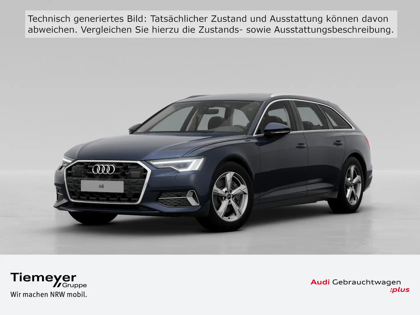 Audi A6 45 TFSI ADVANCED MATRIX LEDER AHK SITZB Blau - 1