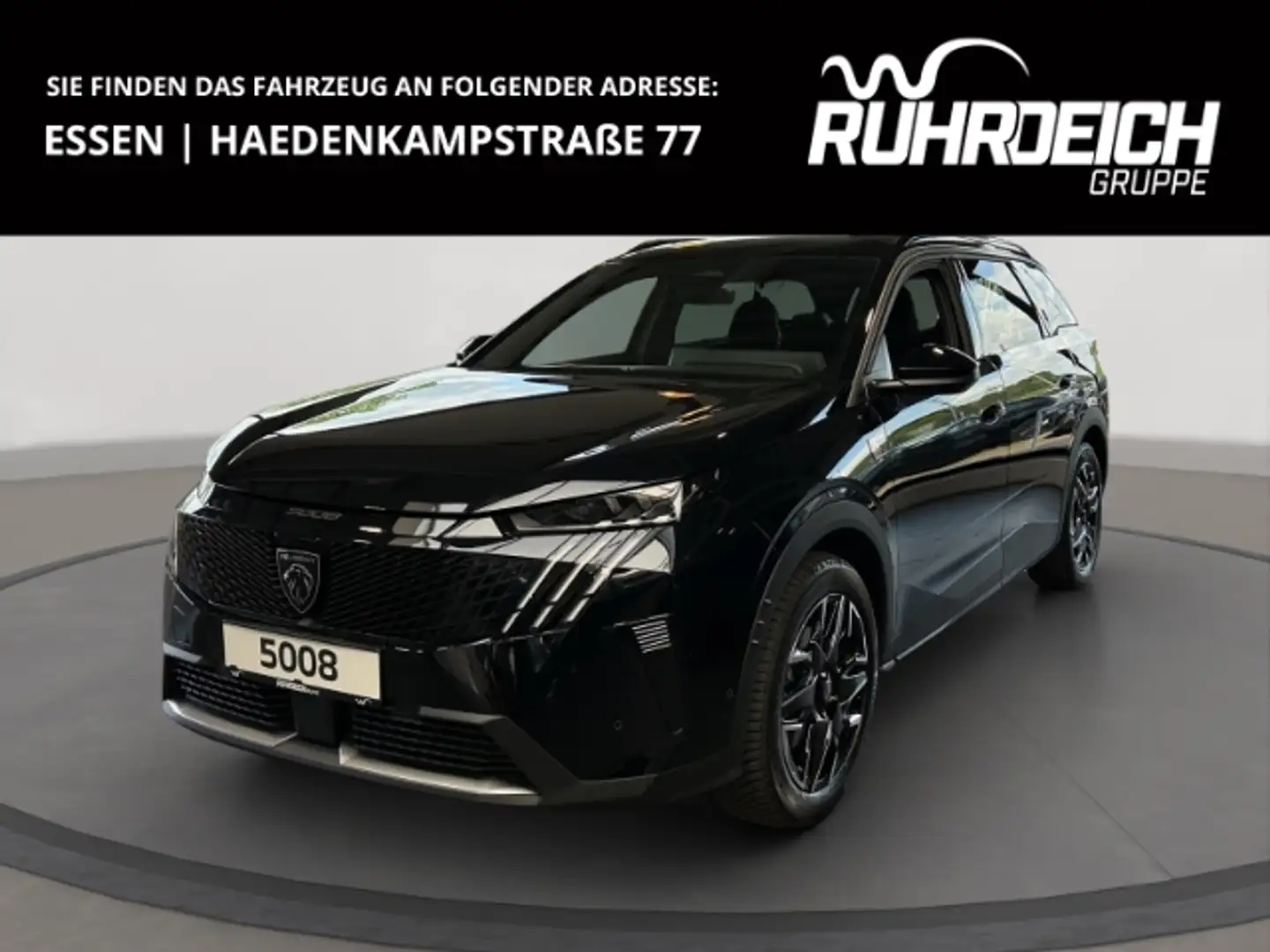 Peugeot 5008 MILD-HYBRID 145 GT SHZ 360°KAM 21''DISPLAY Schwarz - 1