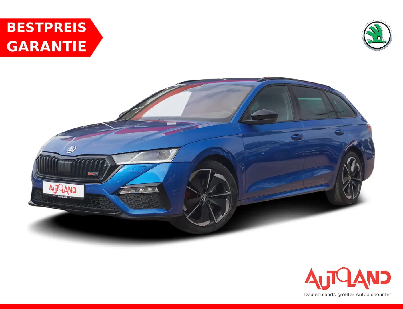 Skoda Octavia Combi 2.0 TDI DSG RS LED Navi VC ACC DAB Bleu - 1