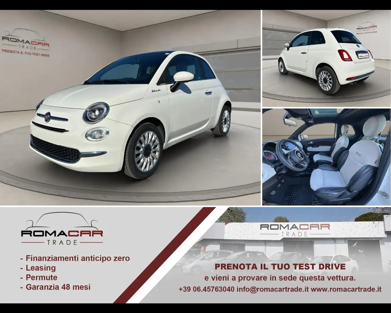 Fiat 500 (2015-2024) - 500 1.0 Hybrid Dolcevita Blanc - 1