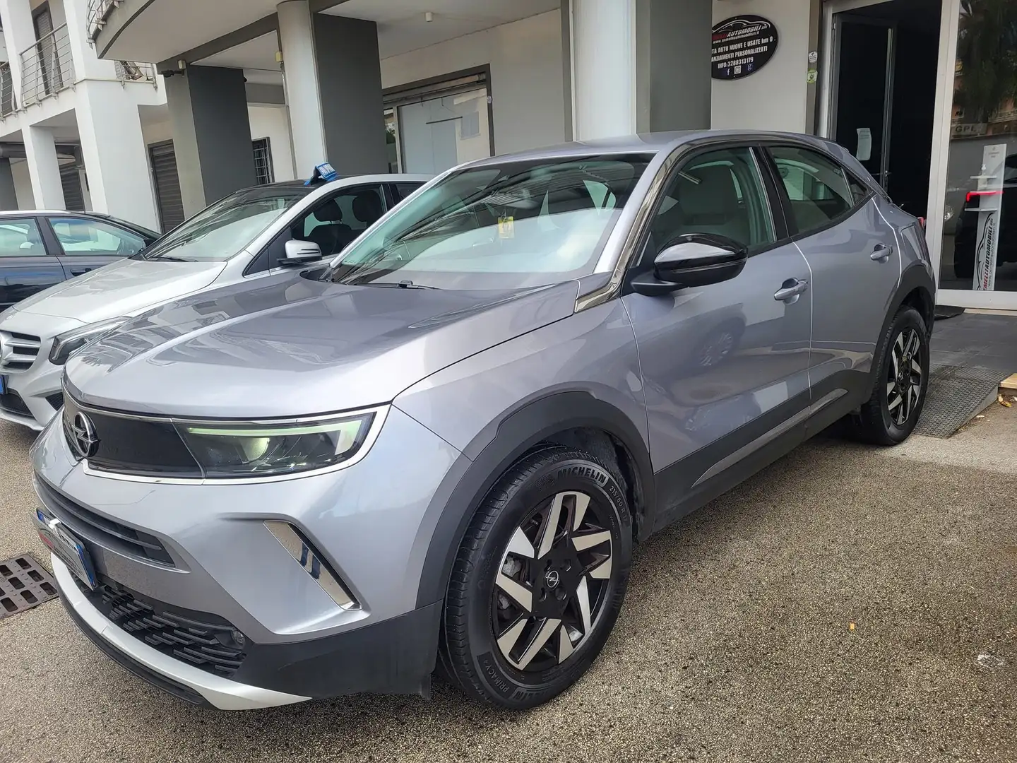 Opel Mokka Mokka 1.2 BENZINA 130CV ELEGANCE AUTOMATICA+XENO Srebrny - 1