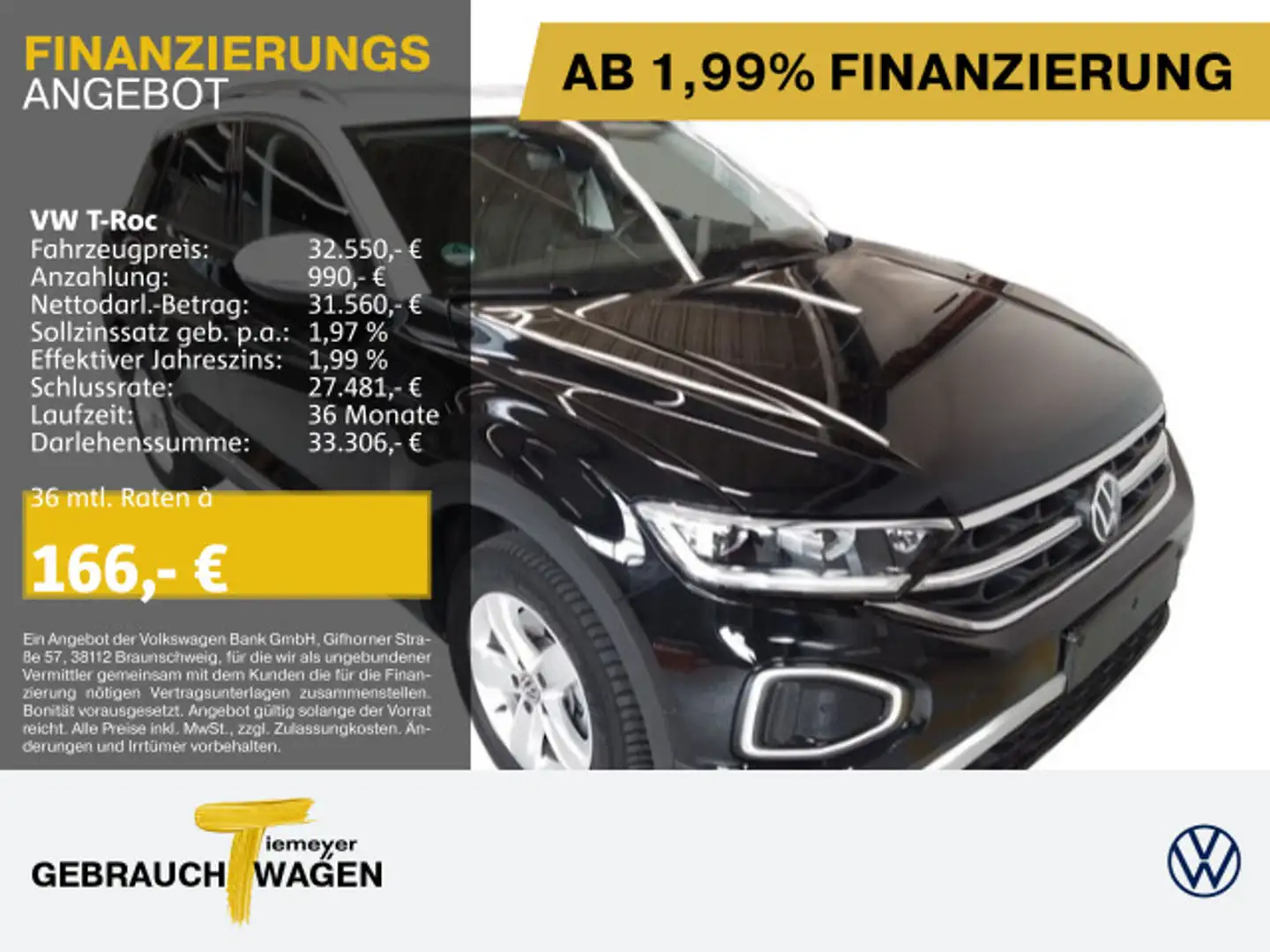 Volkswagen T-Roc 2.0 TDI DSG STYLE IQ.LIGHT LM19 AHK NAVI K Zwart - 1