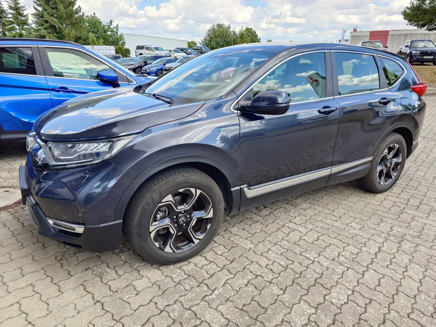 Honda CR-V 2.0 i-MMD Hybrid 4WD Elegance, AHK abneh.,Scheckh. Blau - 1