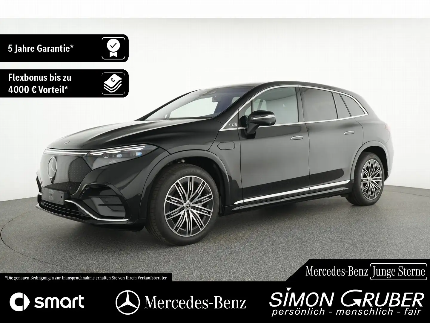 Mercedes-Benz EQS SUV EQS 500 4M SUV Pano Nappa AHK 7Sitze Mod2025 Noir - 1