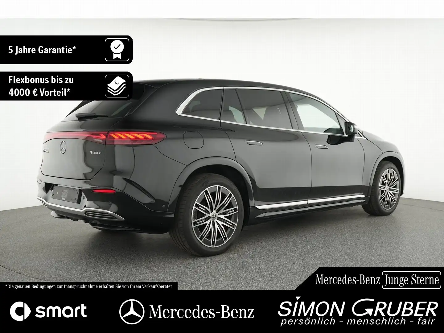 Mercedes-Benz EQS SUV EQS 500 4M SUV Pano Nappa AHK 7Sitze Mod2025 Noir - 2