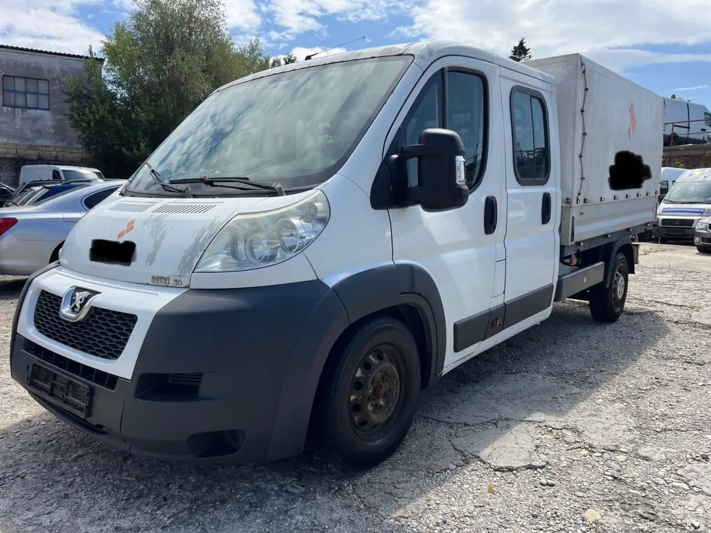 Peugeot Boxer 3.0 HDi Doppelk.*7-SITZER*AT-MOTOR*PRITSCH Weiß - 1
