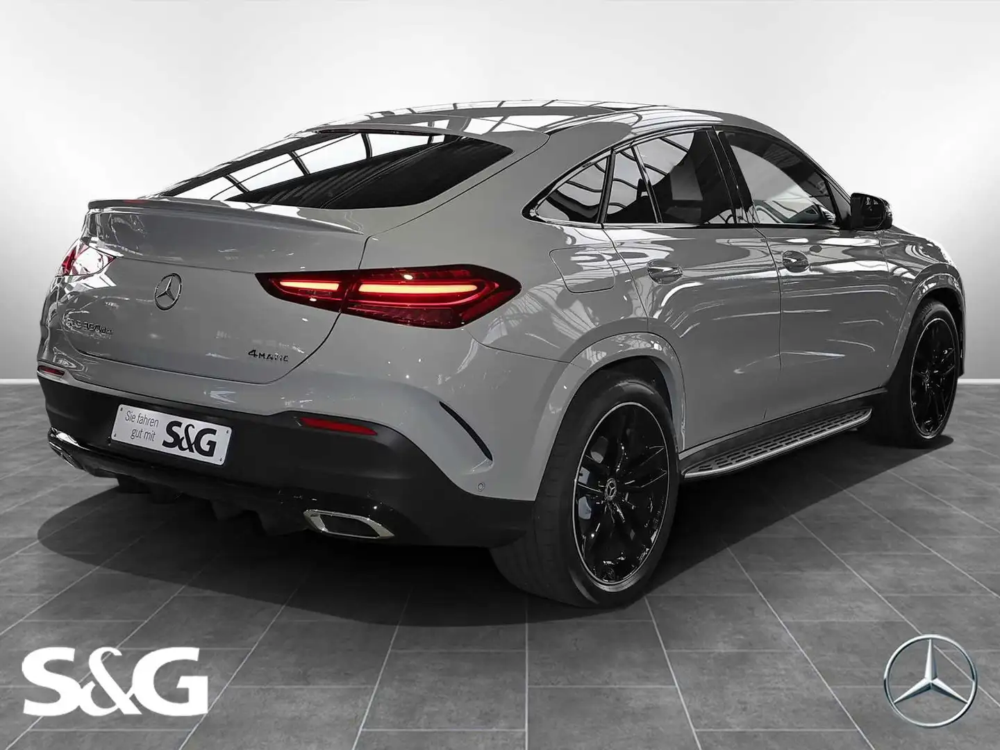 Mercedes-Benz GLE 350 de 4M Coupé AMG MBUX+360°+M-LED+Pano+HUD Szürke - 2