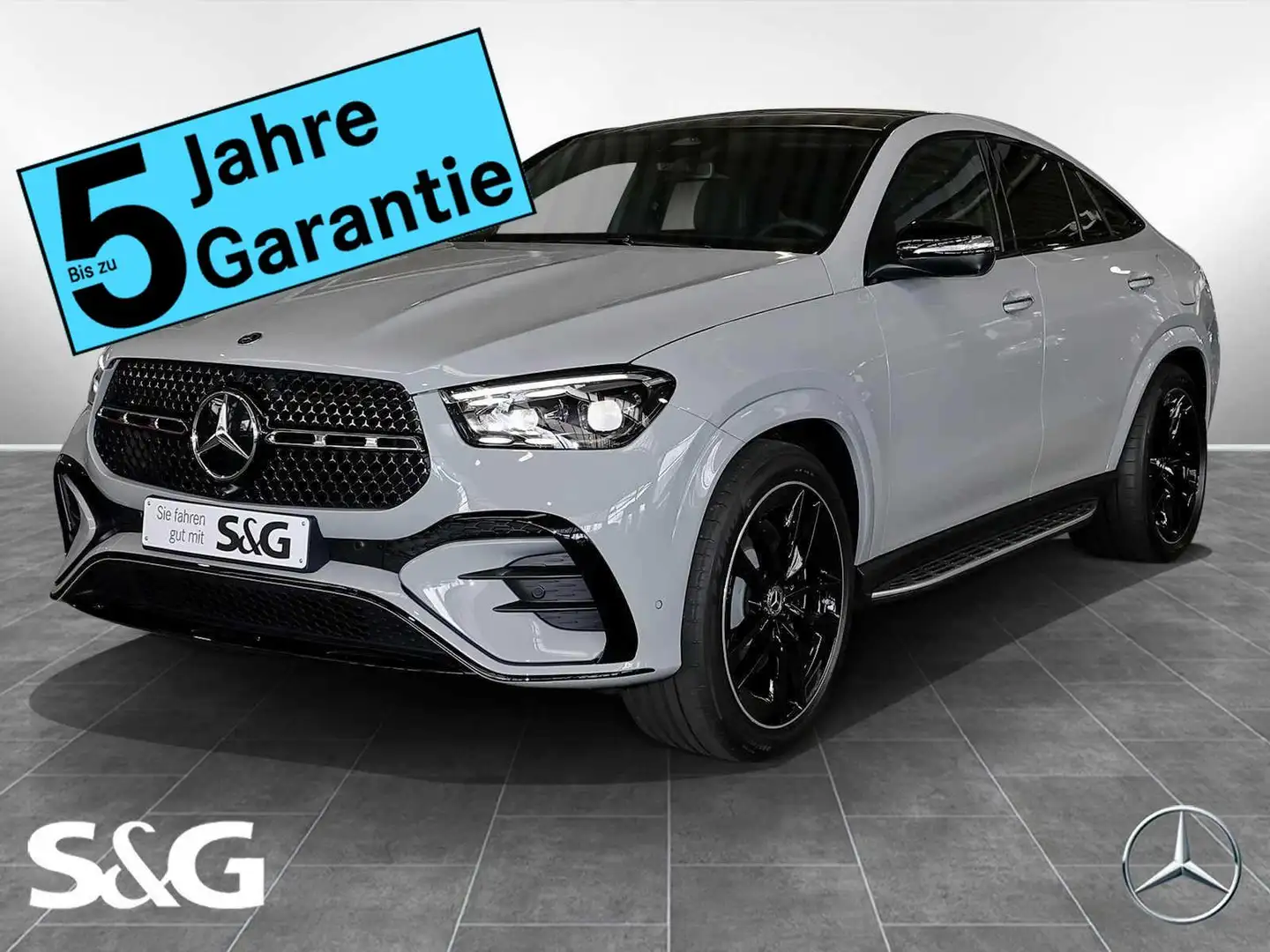 Mercedes-Benz GLE 350 de 4M Coupé AMG MBUX+360°+M-LED+Pano+HUD Gris - 1