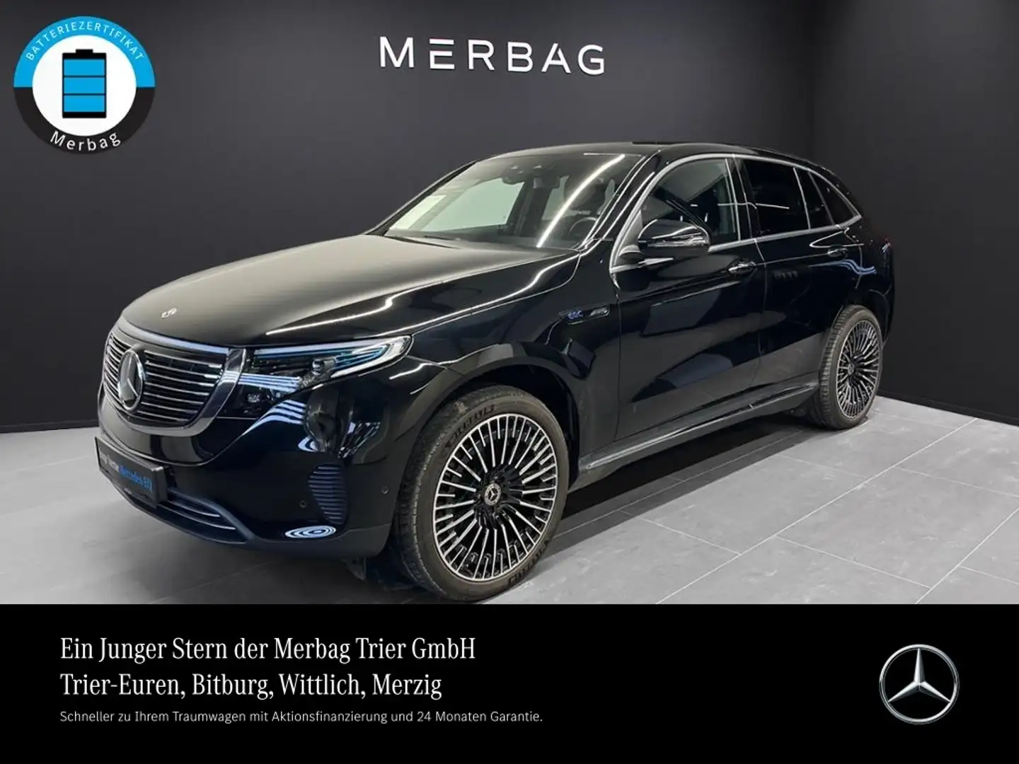 Mercedes-Benz EQC 400 4M Electric Art Distronic 360° AHK Beam Noir - 1