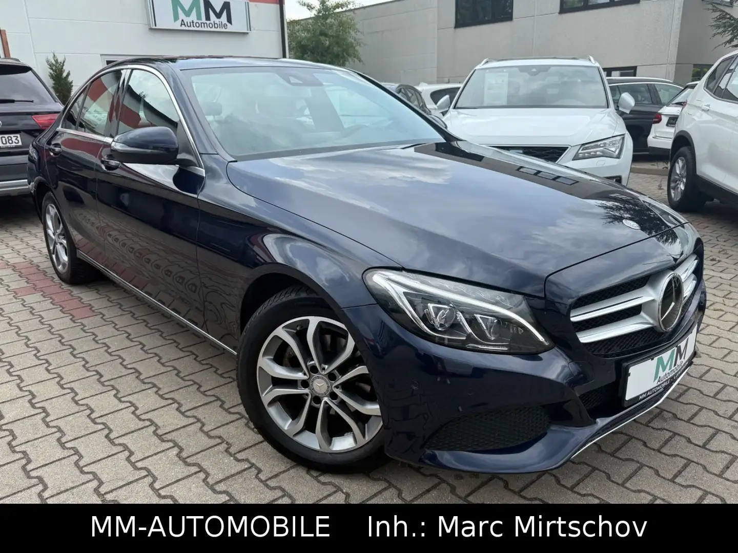 Mercedes-Benz C 180 C180 Lim. Avantg-2.HA-NAVI-LED-AHK-LEDER-MERC.KD Blau - 1