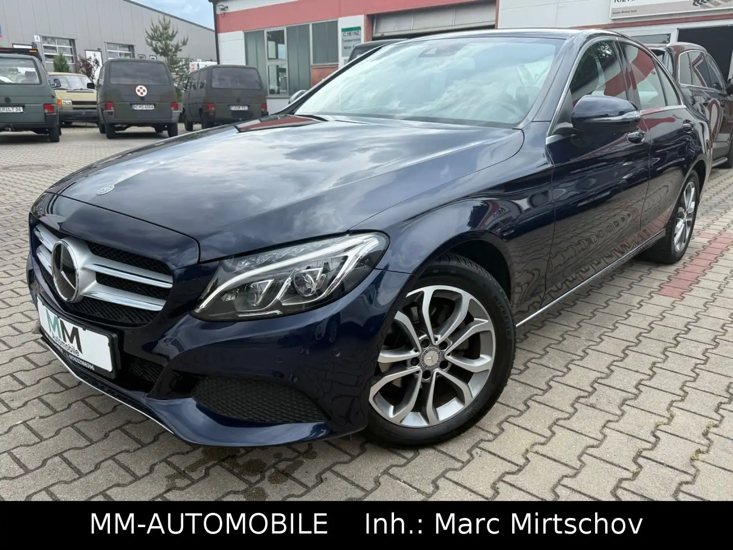 Mercedes-Benz C 180 C180 Lim. Avantg-2.HA-NAVI-LED-AHK-LEDER-MERC.KD Blau - 2