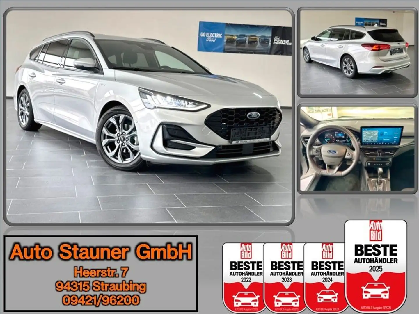 Ford Focus Turnier 1.0 EcoBoost ST-Line MHEV iACC/SHZ Silber - 1