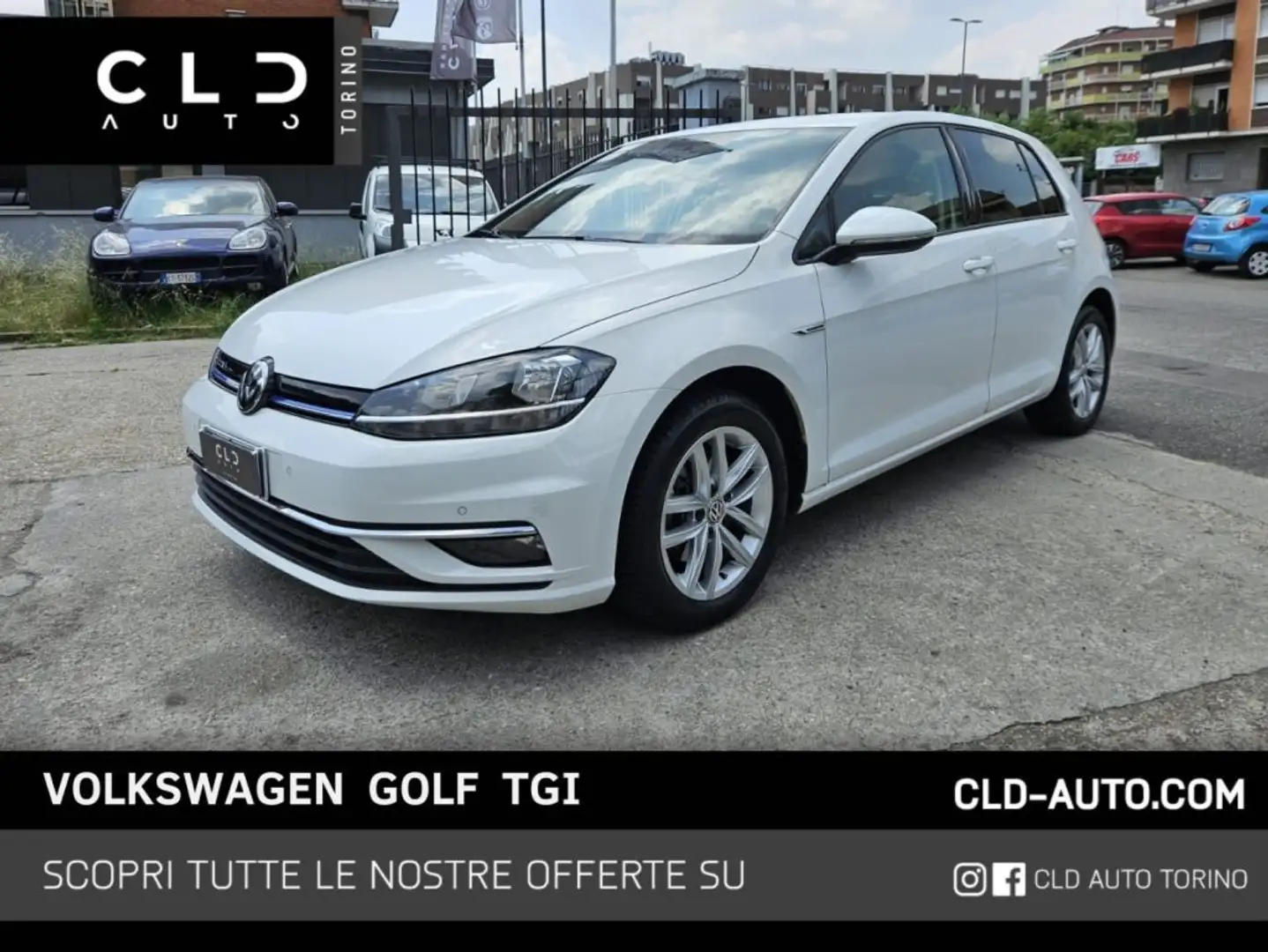 Volkswagen Golf 1.4 TGI 5p. Business BlueMotion Bianco - 1