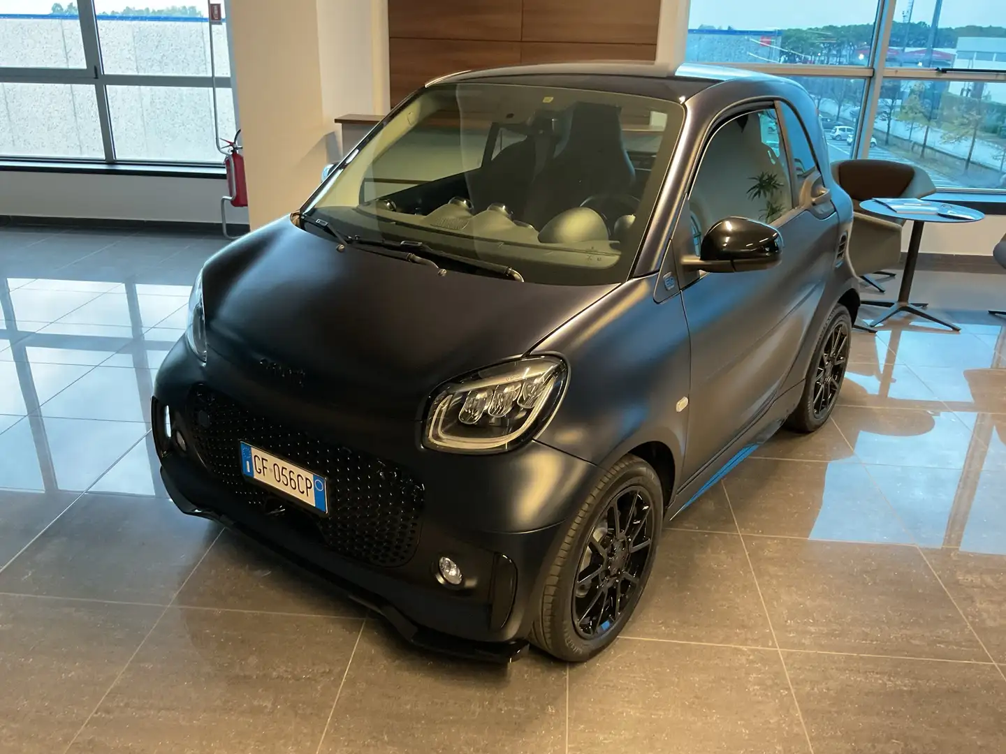 smart forTwo eq bluedawn BRABUS 22kW -PELLE-NAVI-CAMERA-SENSORI Blu/Azzurro - 2