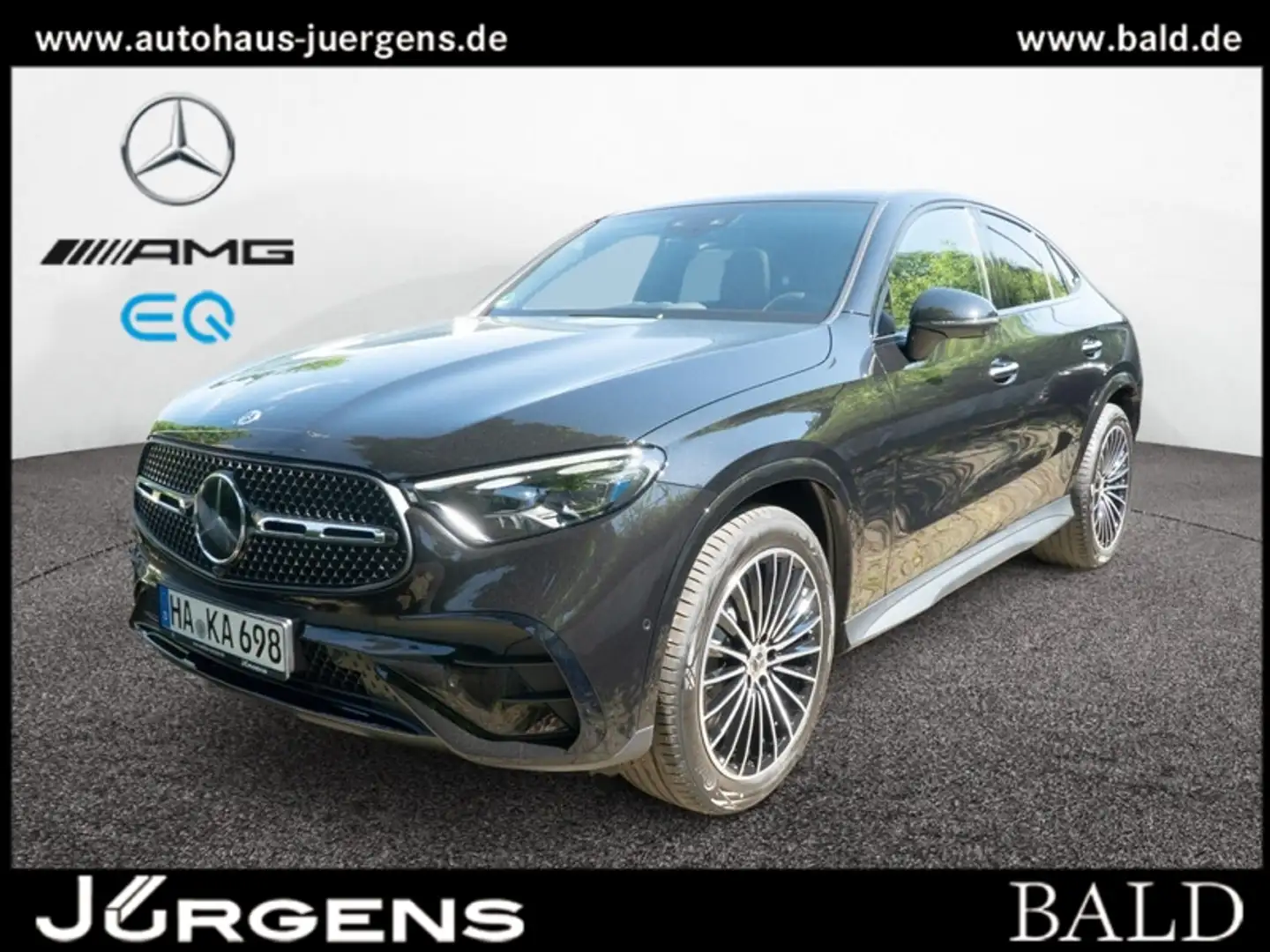 Mercedes-Benz GLC 300 d 4M Coupé AMG-Sport/Pano/Burm/Distr/360 Noir - 1