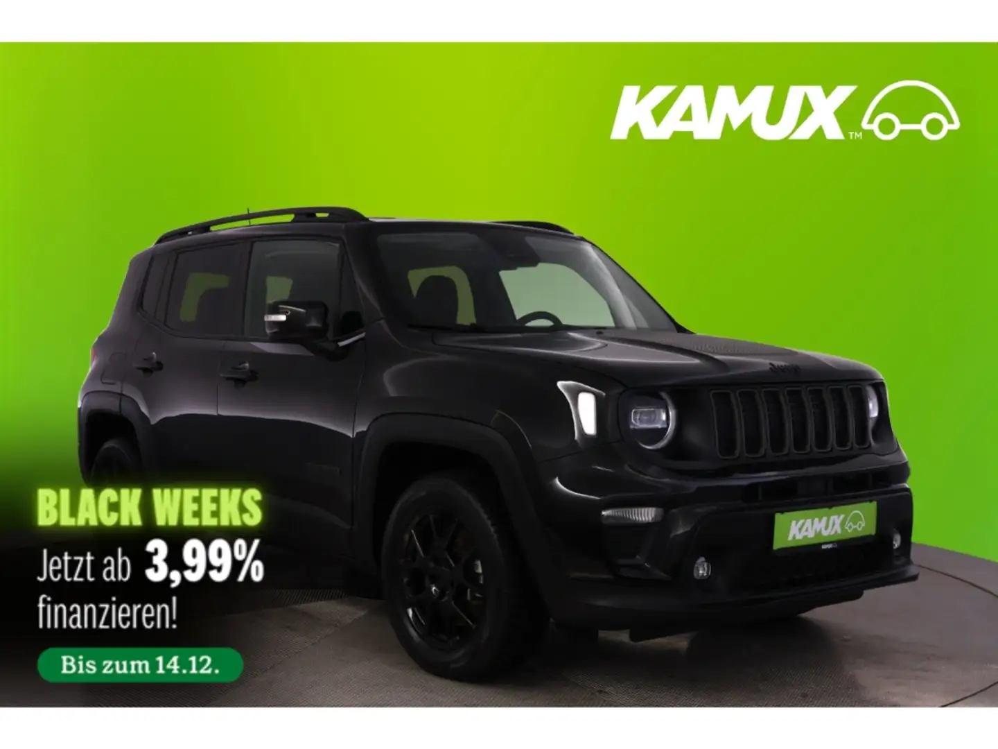 Jeep Renegade 1.3PlugIn-Hy.AWD Aut.Limited+NAVI+TEMPO Schwarz - 1