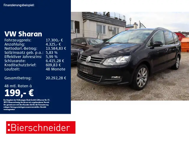 Volkswagen Sharan 2.0 TDI DSG 4Mo. Highline AHK ACC DCC STA