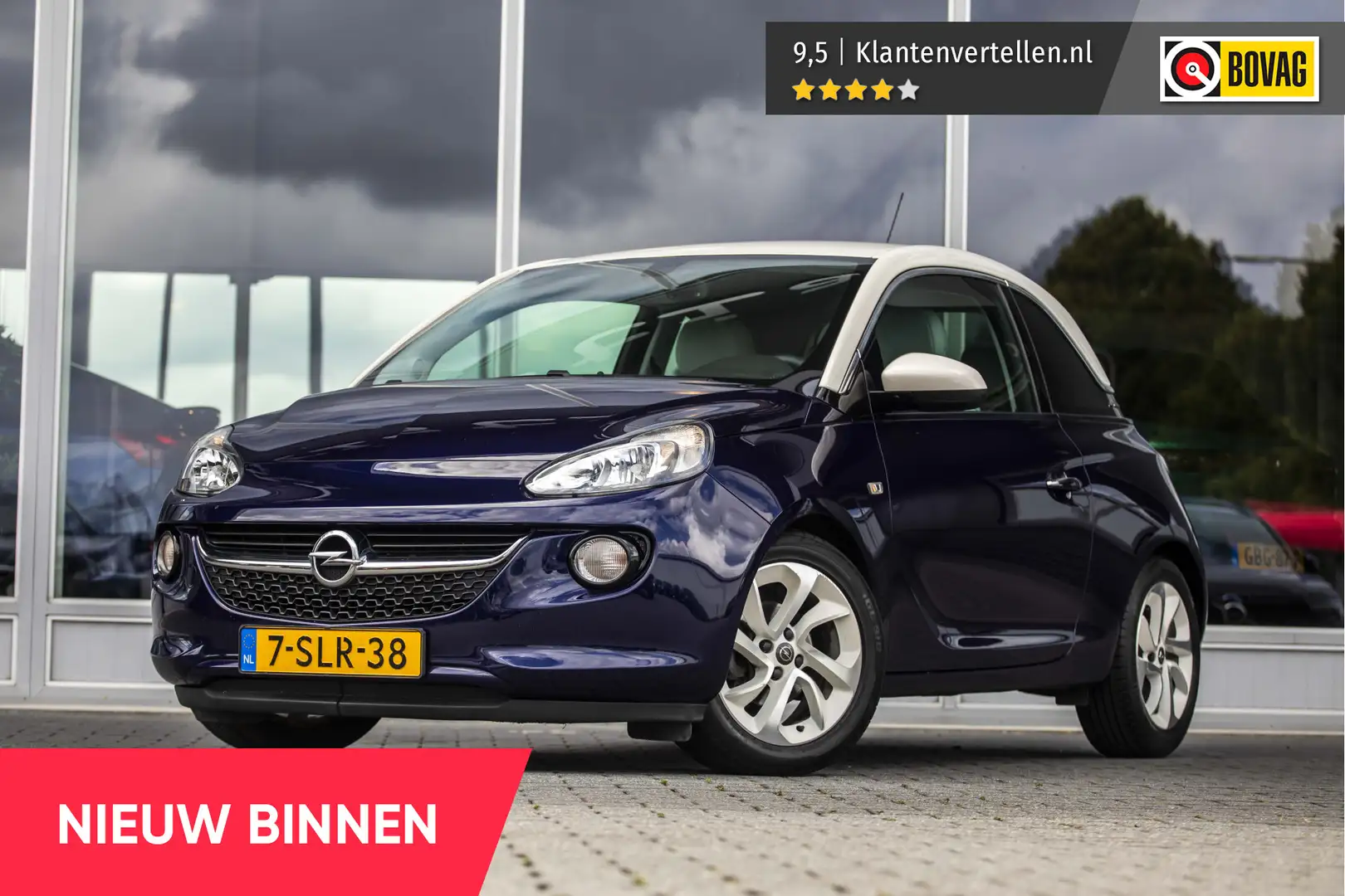 Opel Adam 1.4 Jam | Cruise | NL Auto | Airco Blauw - 1
