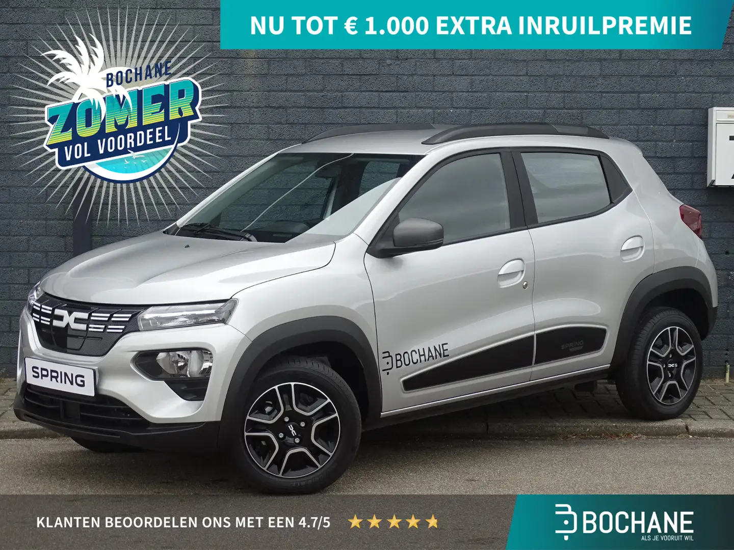 Dacia Spring Expression 27 kWh DC SNELLADER / NAVI / APPLE CARP Zilver - 1