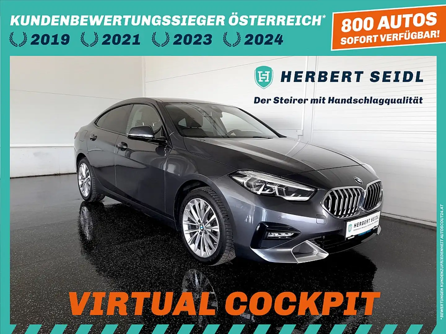 BMW 216 d Gran Coupe LUXURY-LINE Aut. *VOLL-LED / NAVI ... Grau - 1