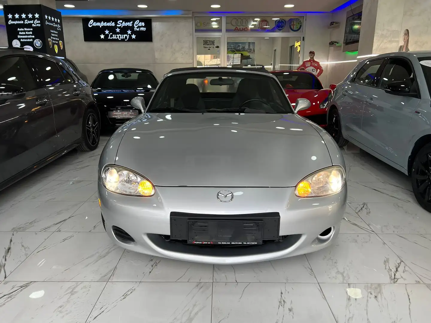 Mazda MX-5 1.6 Roadster 110CV - VERO CONSERVATO Argento - 2