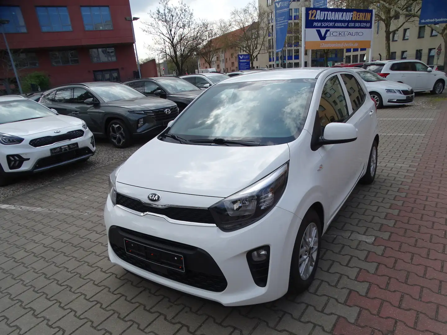 Kia Picanto 1.0 Dream Team Automatik KIA Werks Garantie Weiß - 1