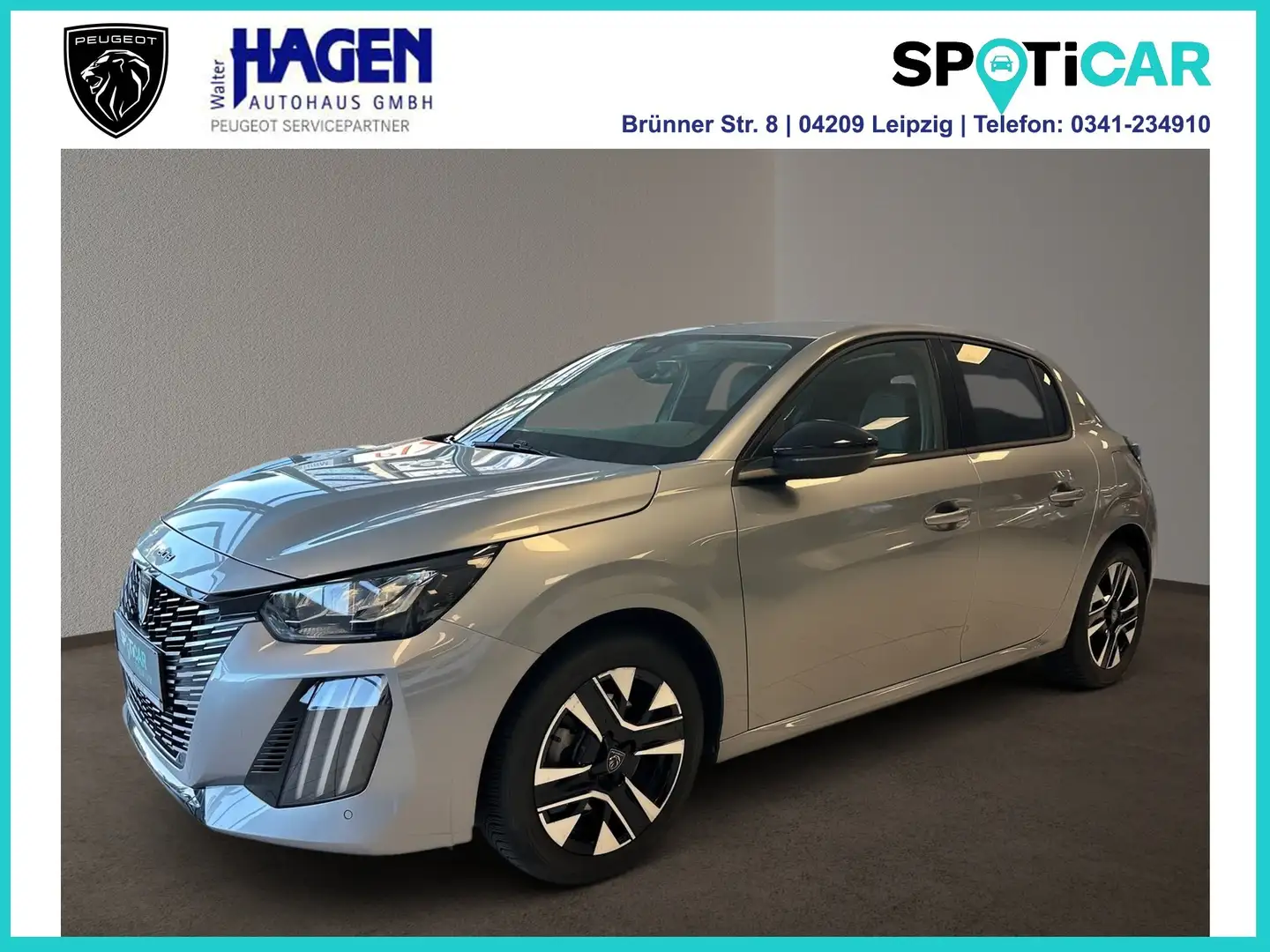 Peugeot 208 Allure 1.2 100 EAT8 PureTech PDC/LED/DAB/NAVI Grau - 1
