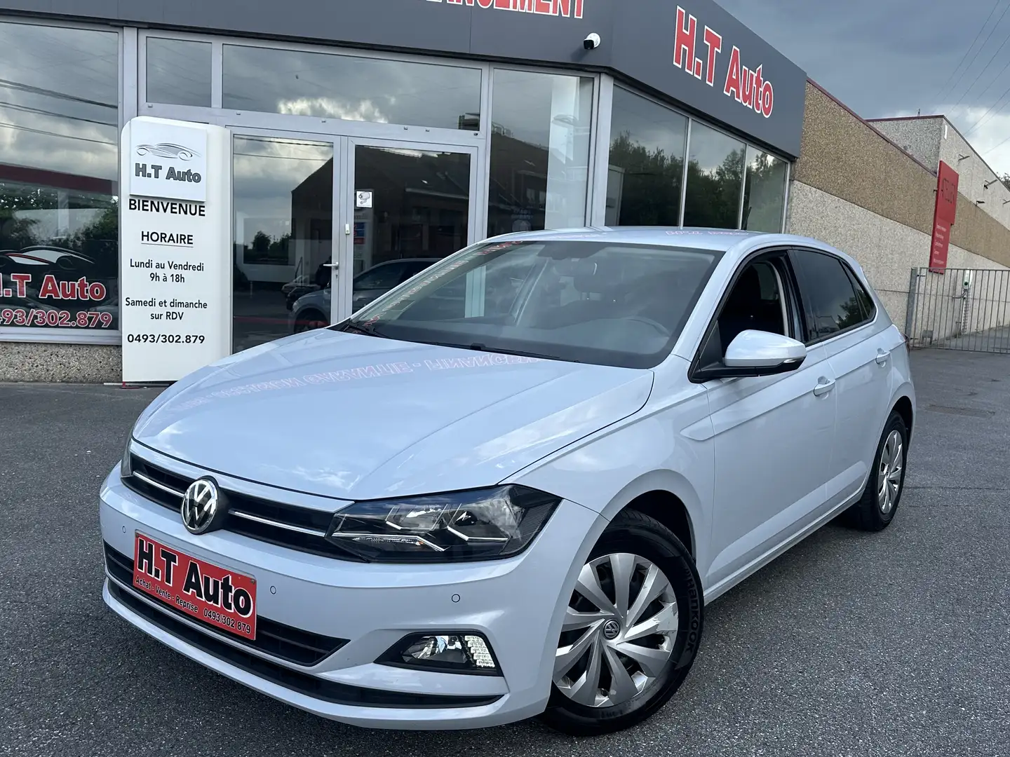 Volkswagen Polo 1.0 CNG + ESSENCE/ETAT NEUF/AIRCO/GPS/EURO 6B Blanco - 1