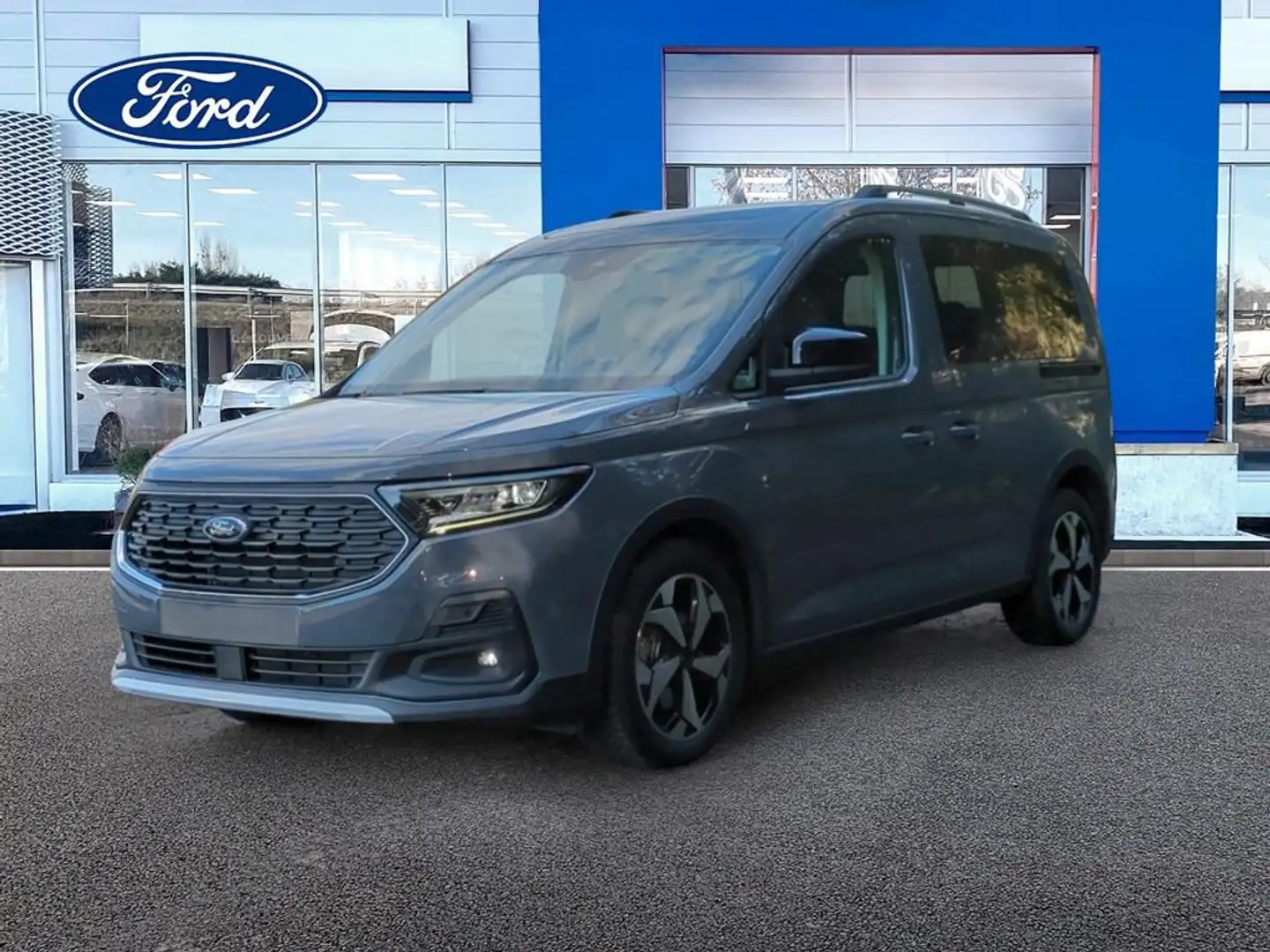 Ford Tourneo Connect 2.0 Ecoblue SWB L1 Active 122 Aut. Grijs - 1
