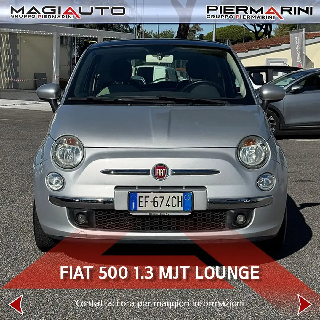 Fiat 500 500 1.3 Multijet 16V 95 CV Lounge Gris - 2