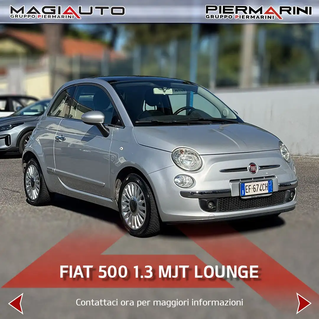 Fiat 500 500 1.3 Multijet 16V 95 CV Lounge Gris - 1
