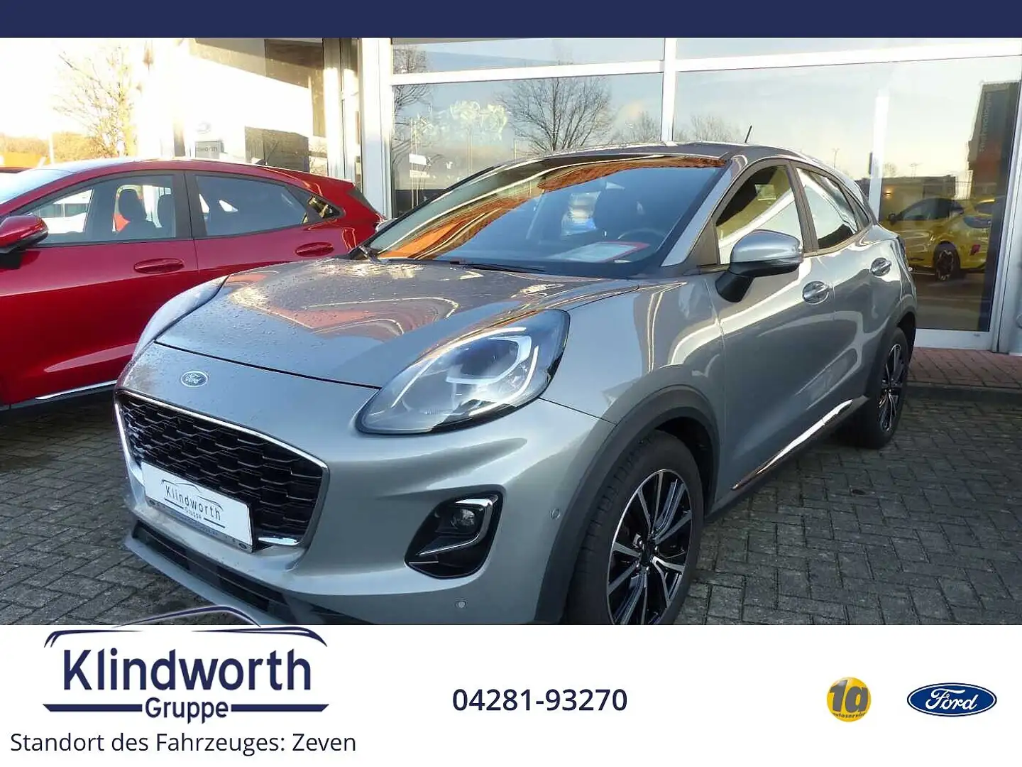 Ford Puma 1.0 EcoBoost mHEV Titanium ACC,Kamera,Navi Argento - 1