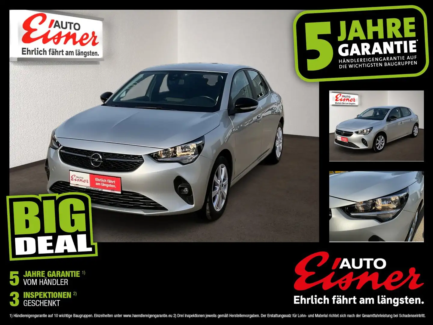 Opel Corsa F 1.2 Edition LHZ. Kam. PDC Silber - 1