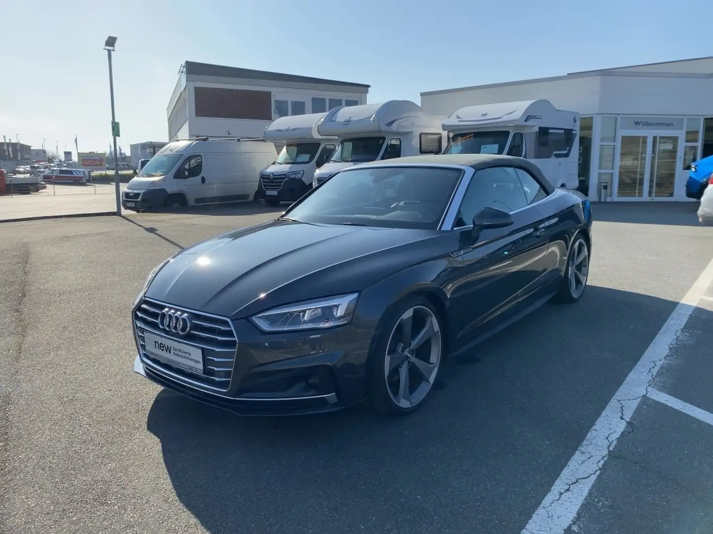 Audi A5 Cabriolet 40 Sport S-Tronic S Line Selection Gris - 2