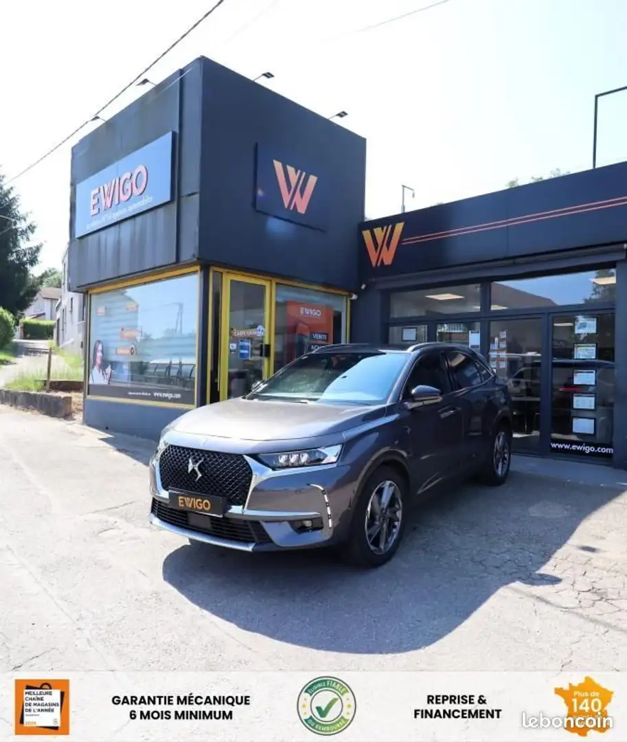 DS Automobiles DS 7 Crossback 2.0 BLUEHDI 180 CH GRAND-CHIC EAT BVA + CAMERA DE  Gris - 1