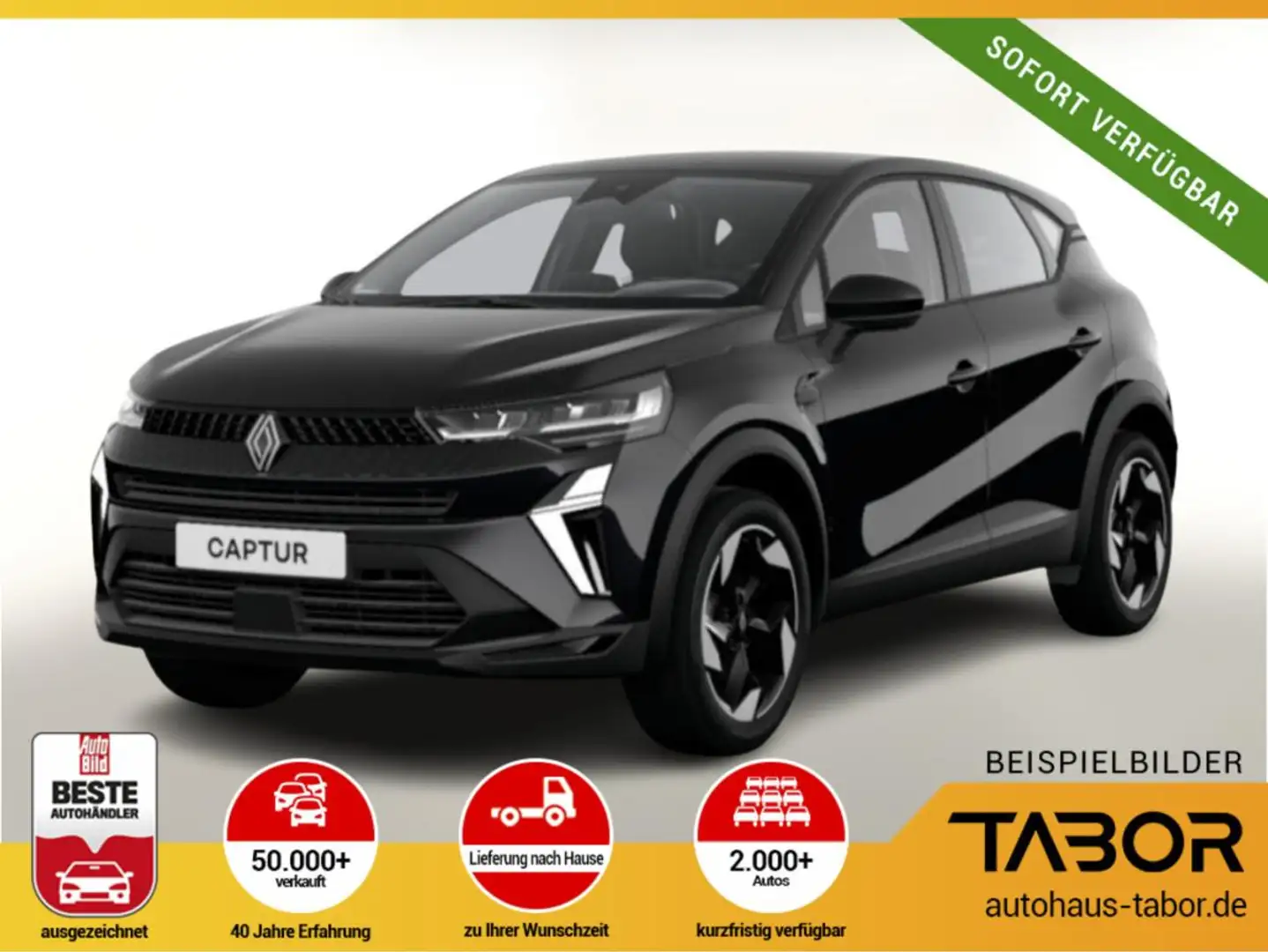 Renault Captur Techno TCe 90 Kam SHZ PDC Nav dig. BordC Schwarz - 1