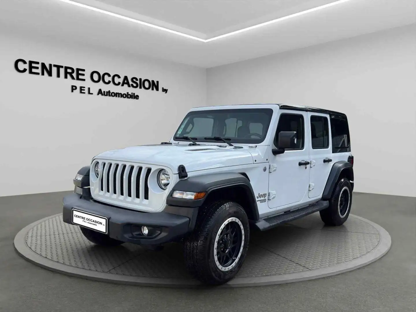 Jeep Wrangler Unlimited 2.0 l T 272 ch 4x4 BVA8 Sport Weiß - 1
