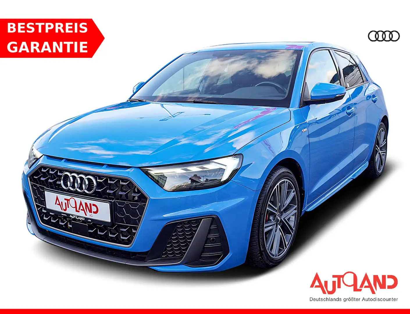 Audi A1 30 Sportback 1.0 TFSI S line LED Navi ACC PDC Bleu - 1