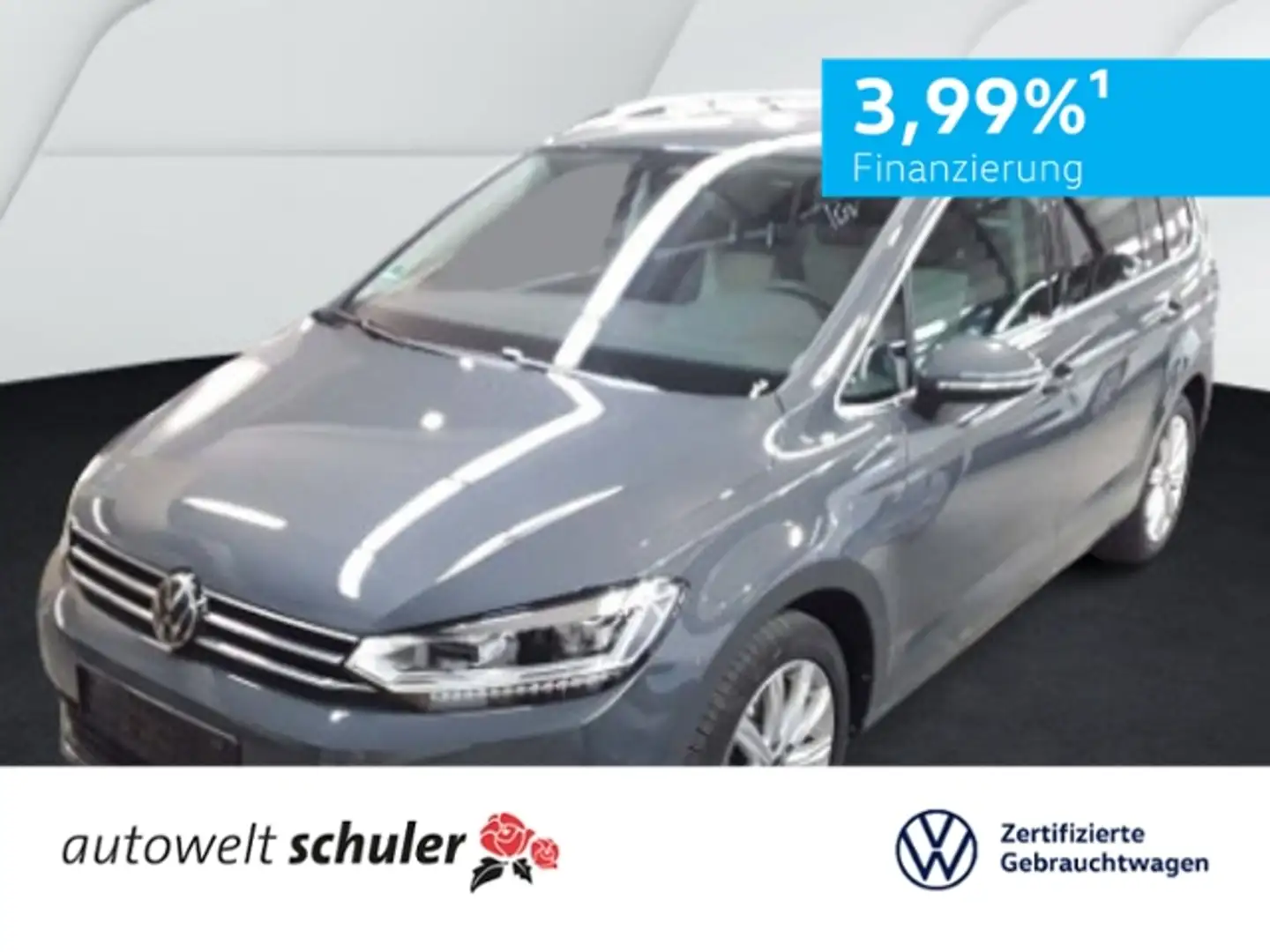 Volkswagen Touran 2,0 TDI DSG Highline 7-Sitzer AHK LED Grau - 1