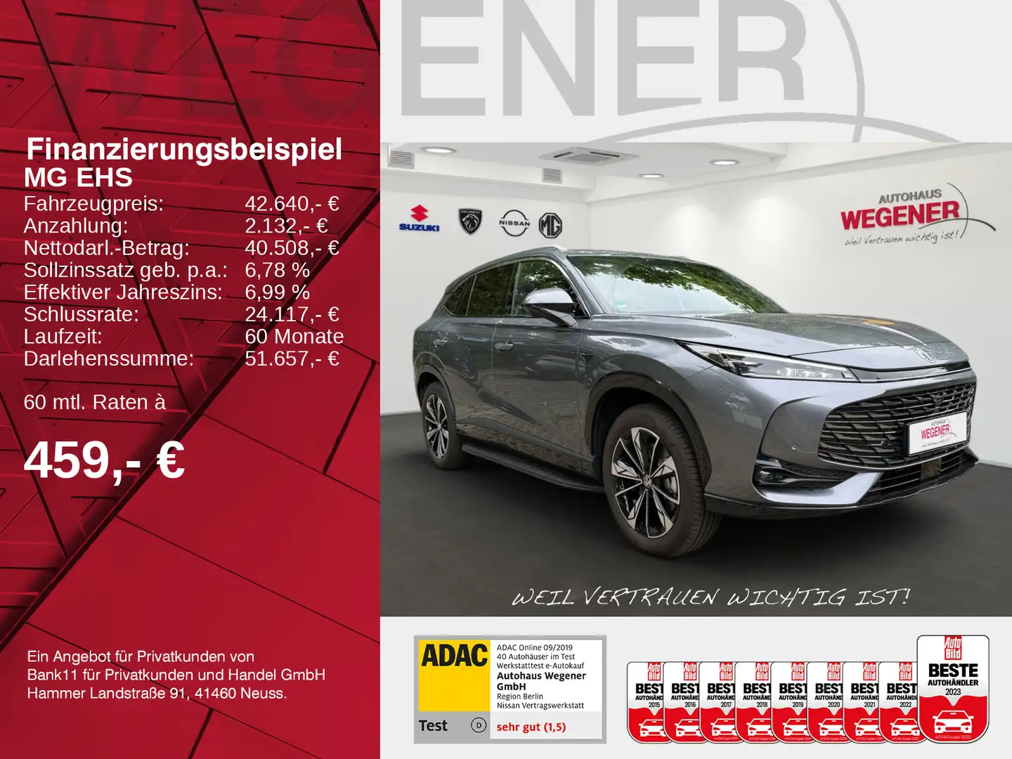 MG EHS MG EHS 1.5T 21kWh EDU 2WD Luxury LHD Gris - 2