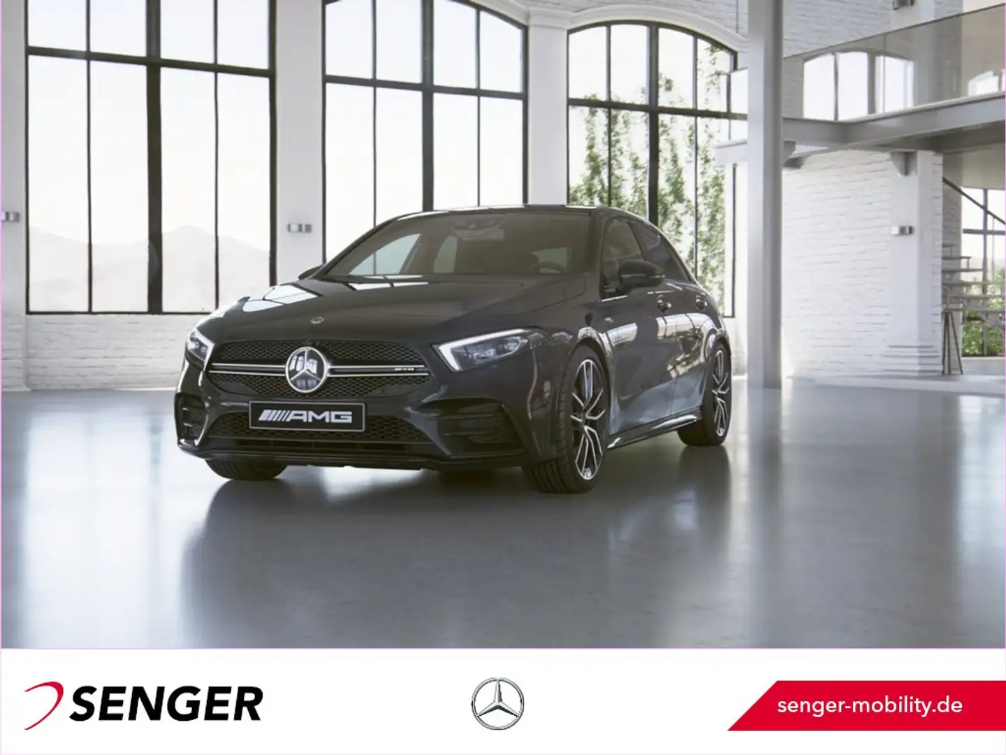 Mercedes-Benz A 35 AMG 4M Panorama Burmester Ambiente 360° Schwarz - 1