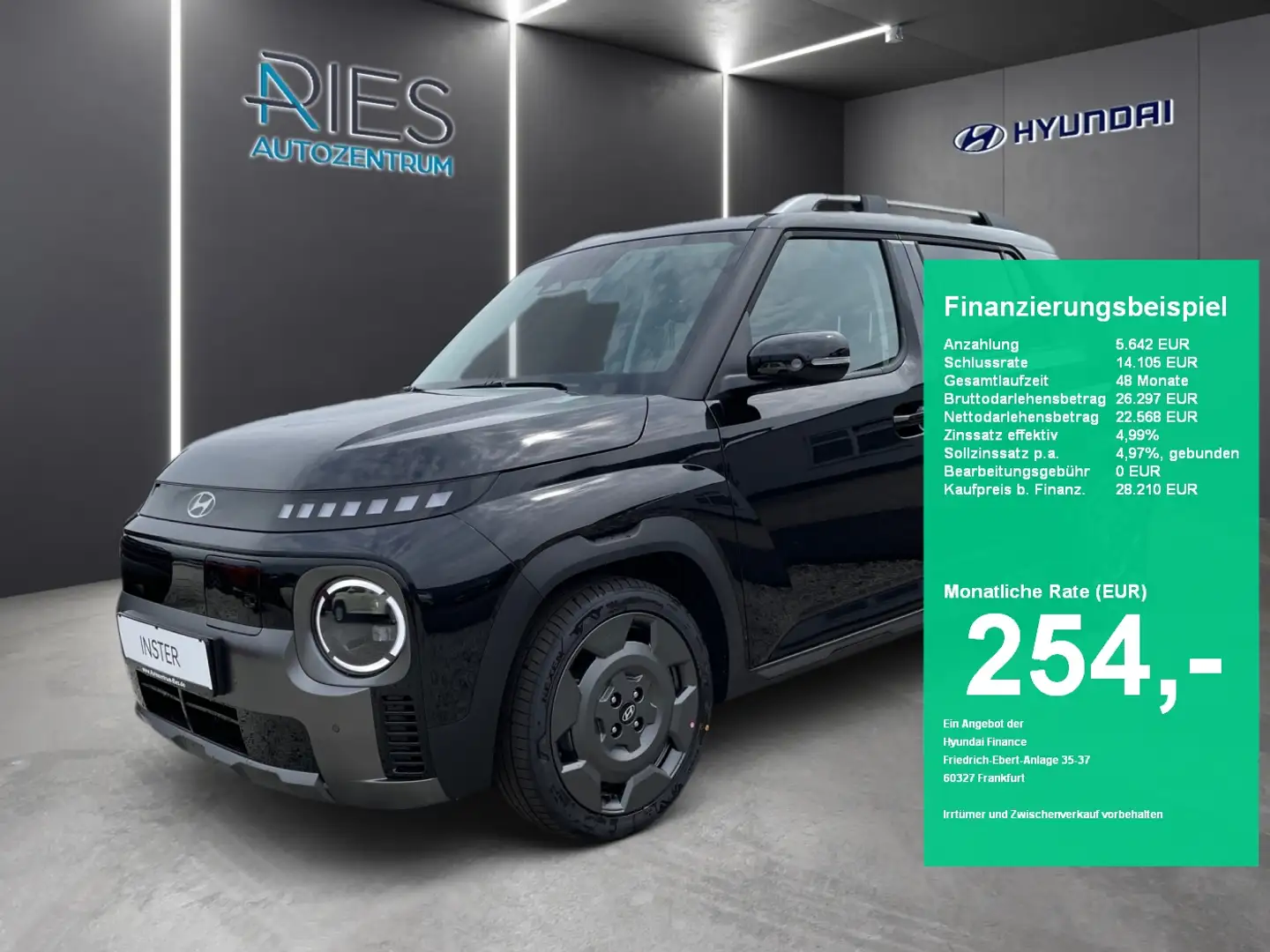 Hyundai Inster Cross KlimaA*LED*Navi*SHZ*Standh.*ACC*PDC Negro - 1