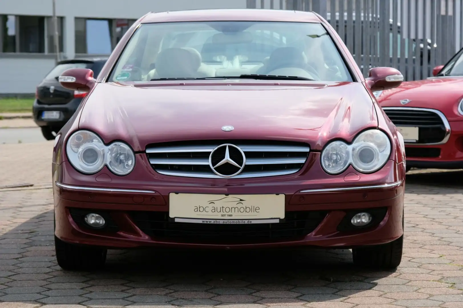 Mercedes-Benz CLK 350 MB Scheckheft 1 Besitzer S-Dach Bi-Xenon Červená - 2