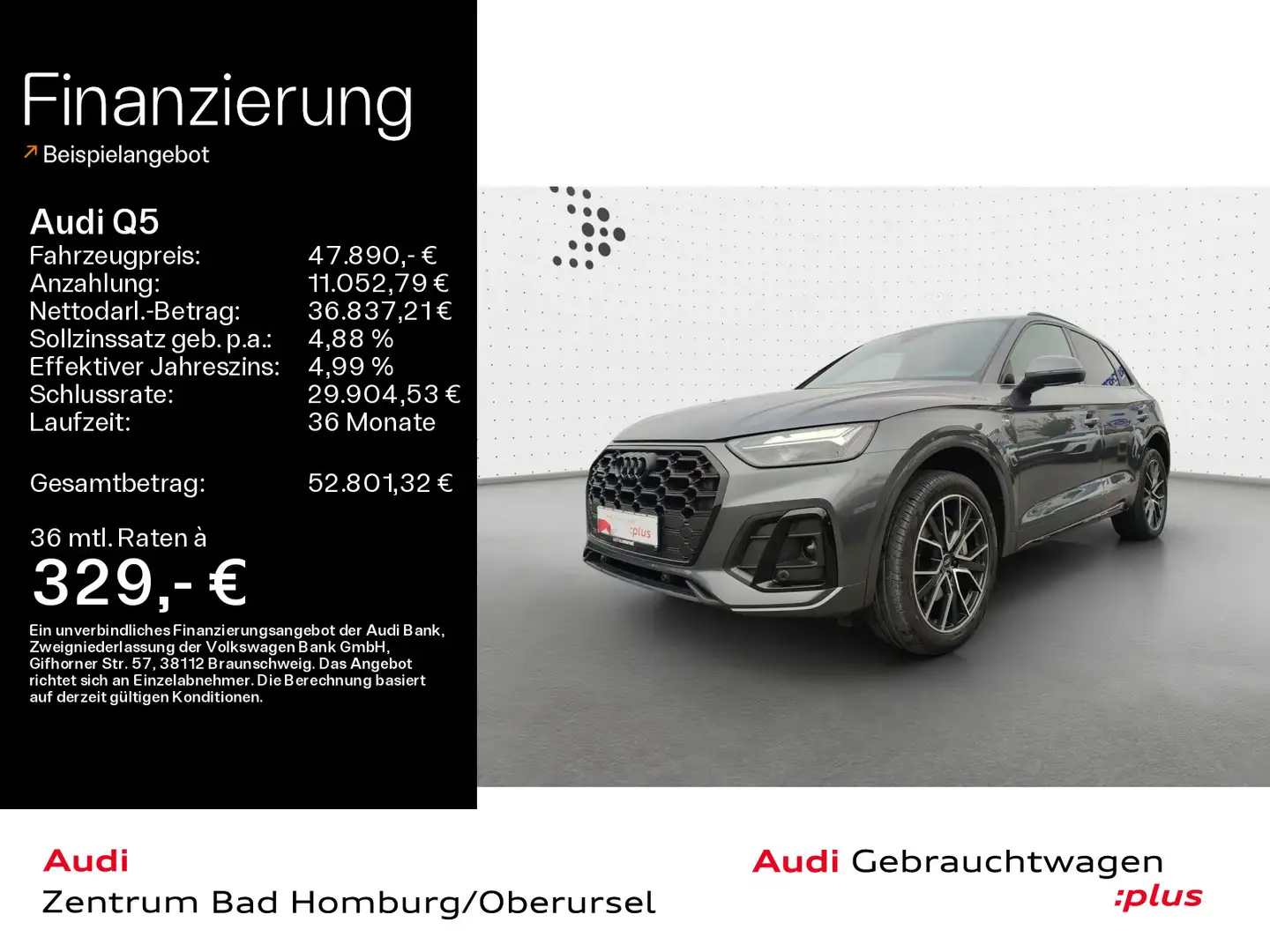 Audi Q5 SUV S line 50 TDI quattro*B&O*Optikpaket*AHK* Grijs - 1